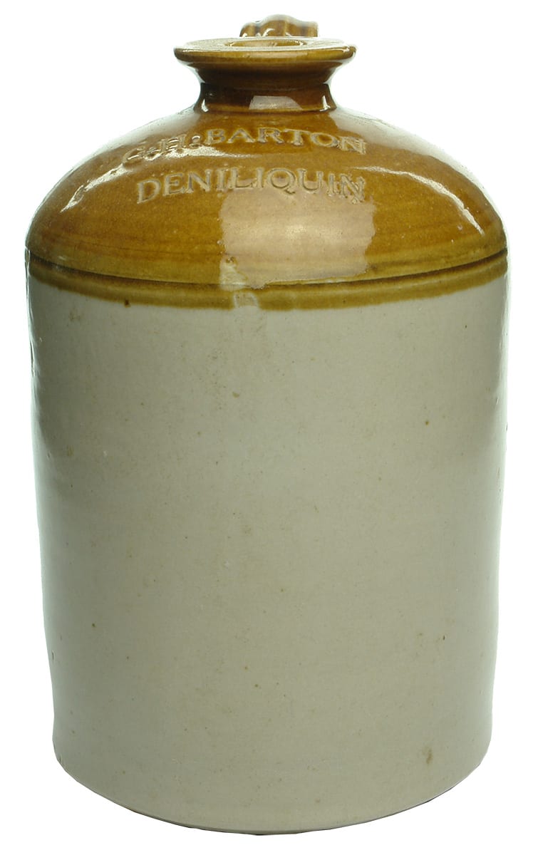 Barton Deniliquin Bendigo Pottery Stoneware Demijohn