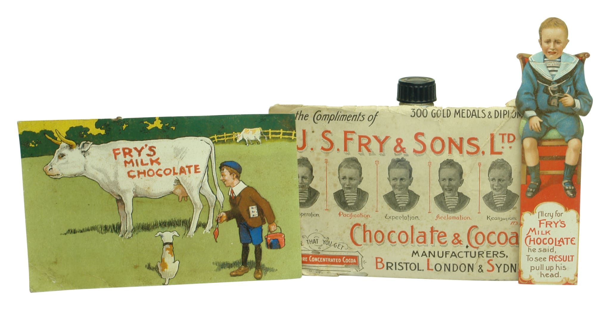 Fry Sons Chocolate Cocoa Advertising Ephemera Envelopes Bookmark