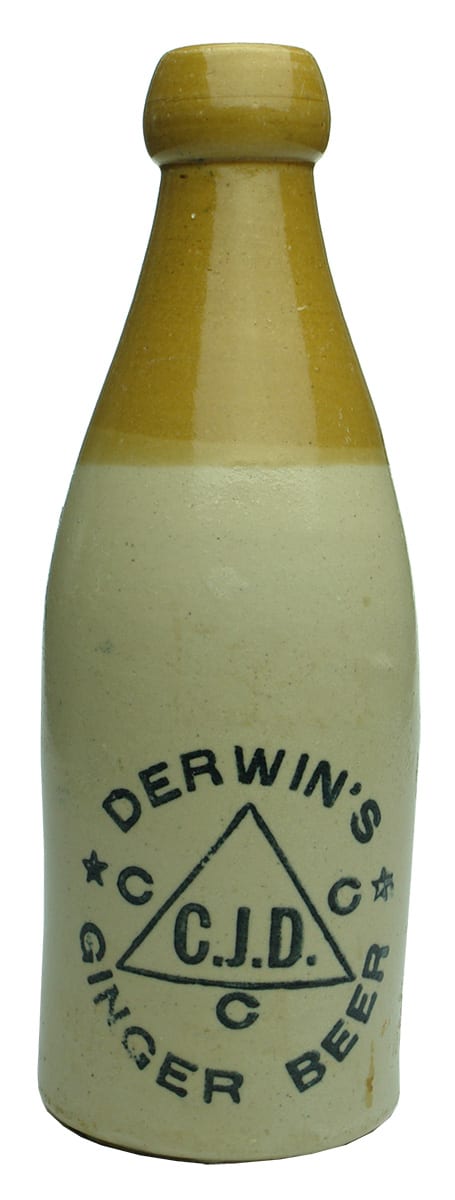 Derwin's Ginger Beer Antique Stone Bottle