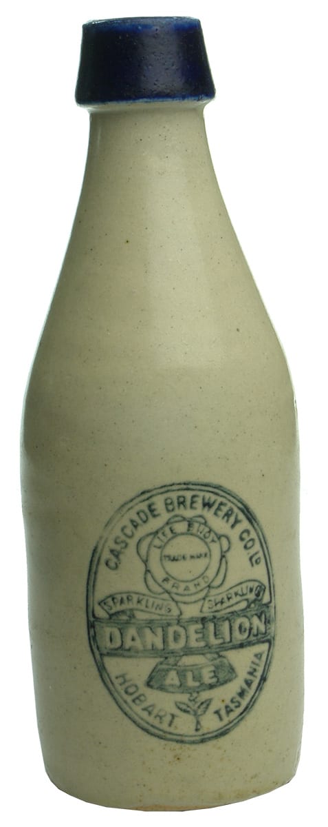 Cascade Brewery Dandelion Ale Hobart Stone Bottle