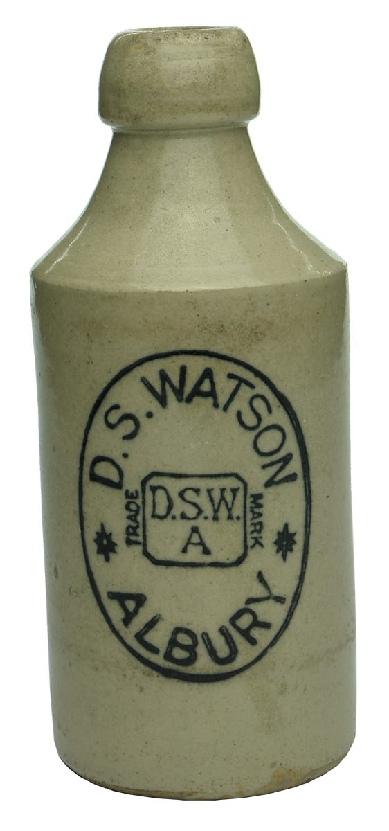 Watson Albury Stoneware Ginger Beer Bottle