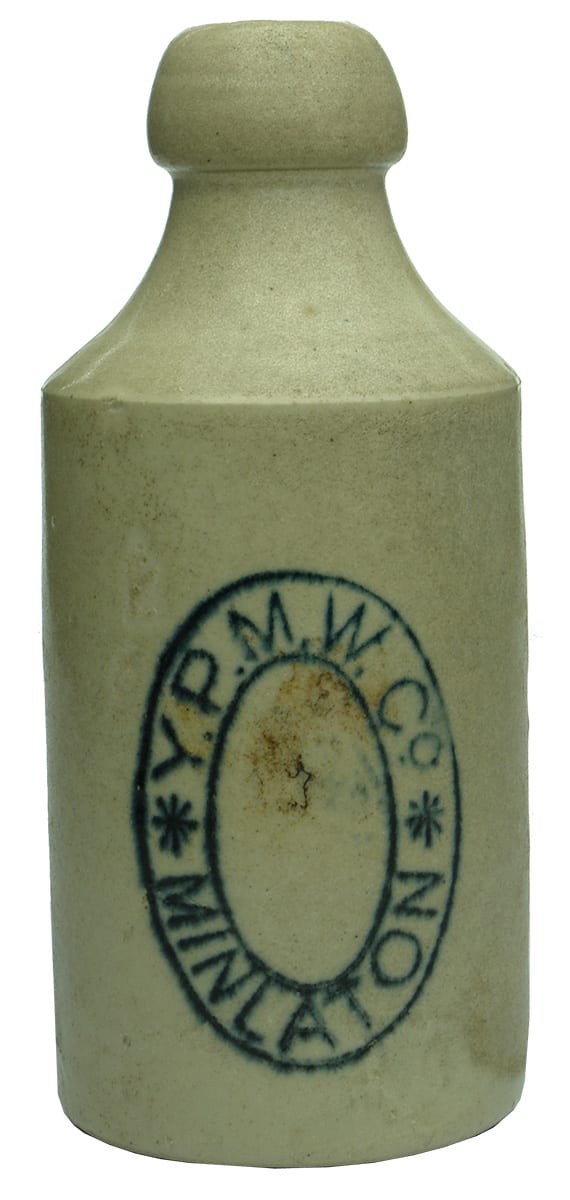 YPMW Minlaton Bendigo Pottery Stoneware Bottle