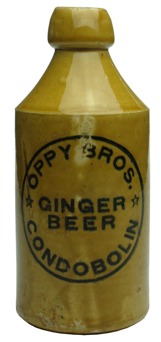 Oppy Bros Ginger Beer Condobolin Stone Bottle
