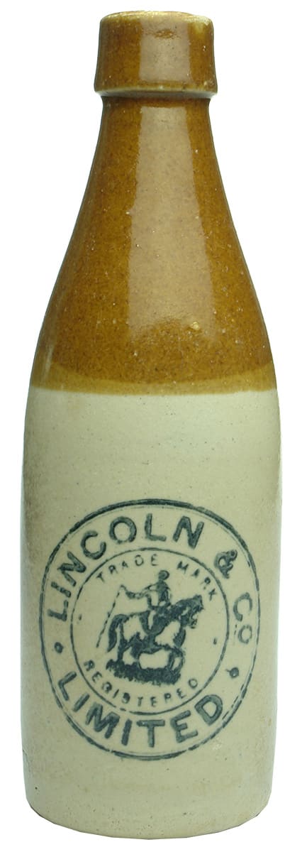 Lincoln Stockman Bakewell Sydney Potters Ginger Beer Bottle