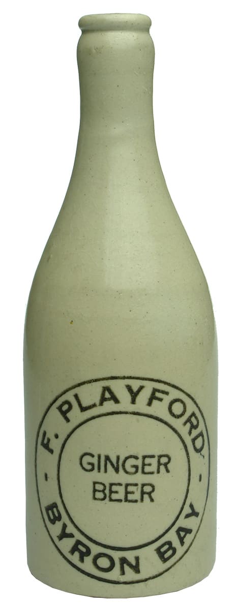 Playford Ginger Beer Byron Bay Stoneware Bottle
