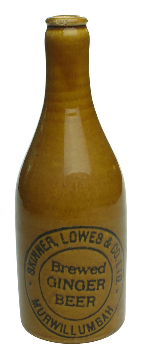 Skinner Lowes Brewed Ginger Beer Murwillumbah Bottle