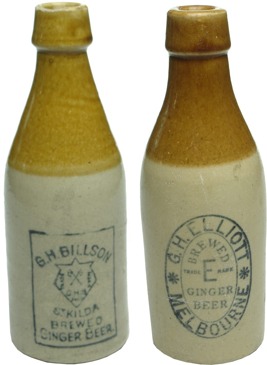 Billson Elliott Stoneware Ginger Beer Bottles