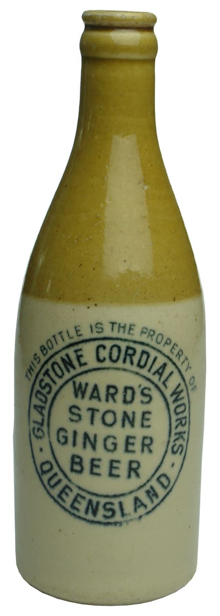 Gladstone Cordial Works Ward's Stone Ginger Beer Queensland