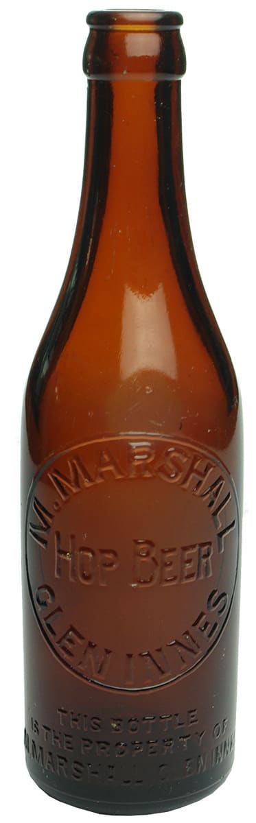 Marshall Hop Beer Glen Innes Glass Bottle
