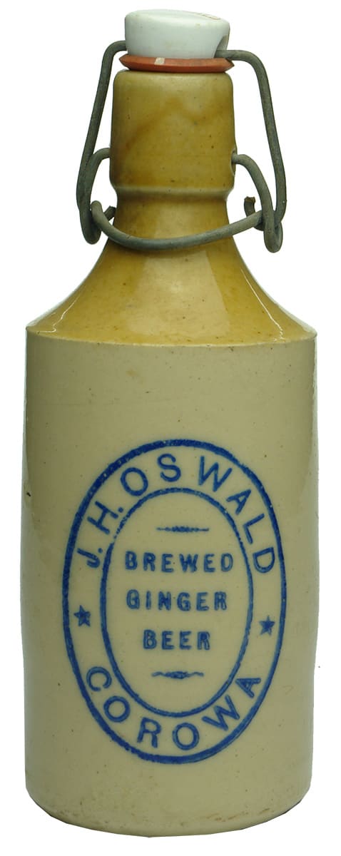 Oswald Brewed Ginger Beer Corowa Stone Bottle