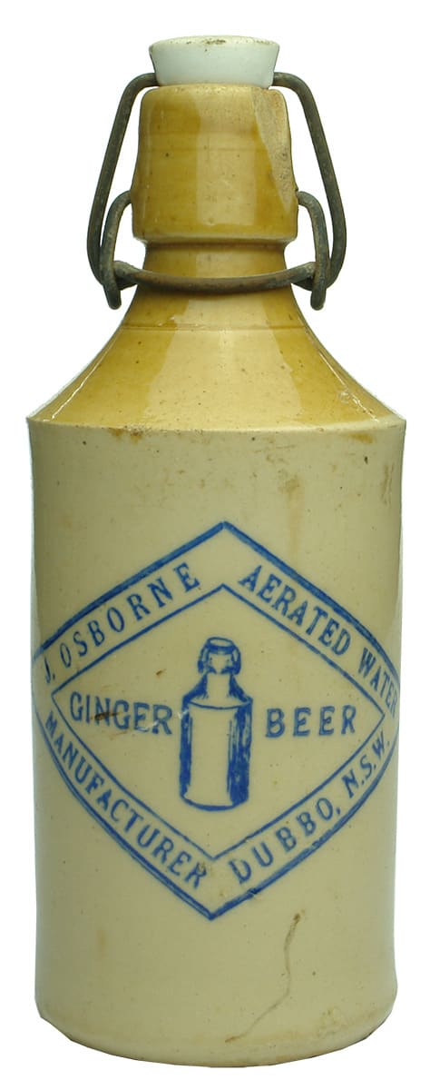 Osborne Ginger Beer Dubbo Lightning Stopper Bottle