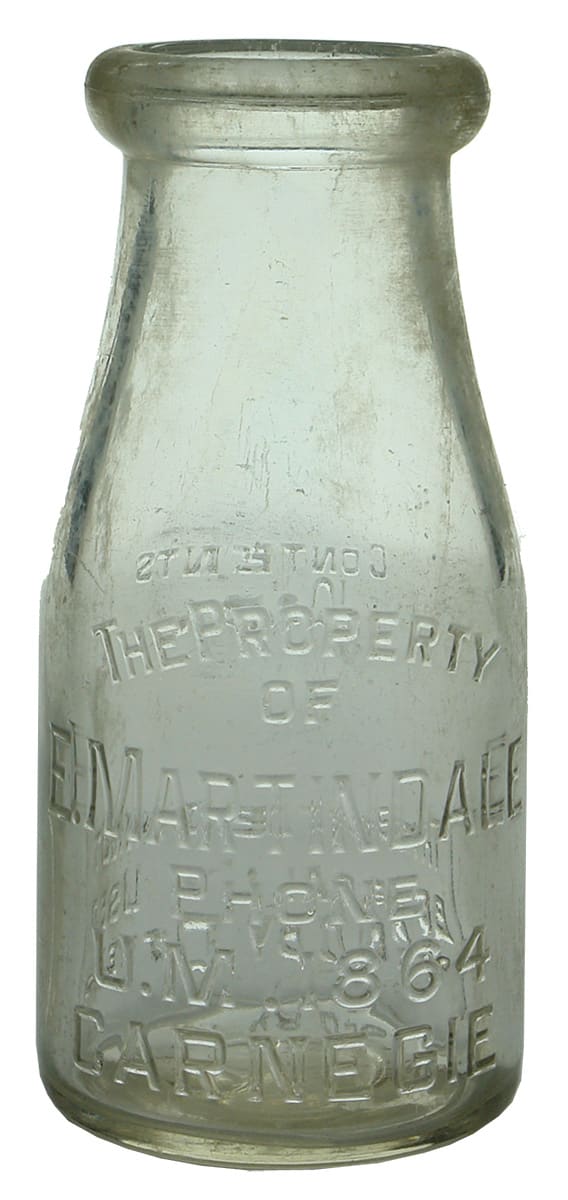 Martindale Carnegie Vintage Mlik Bottle