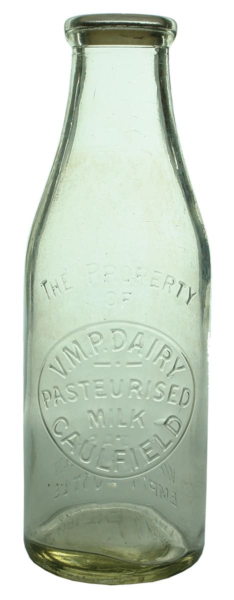 VMP Dairy Caulfield Quart Milk Bottle