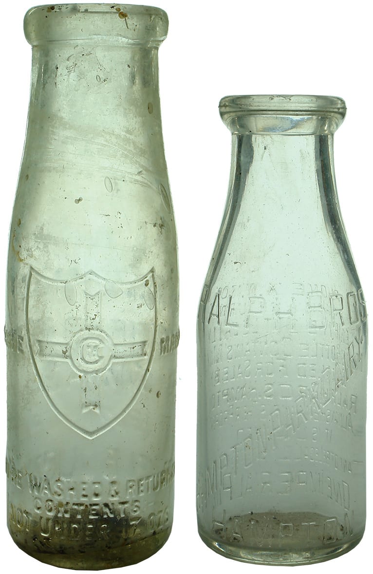 Willsmere Ralph Hampton Milk Bottles