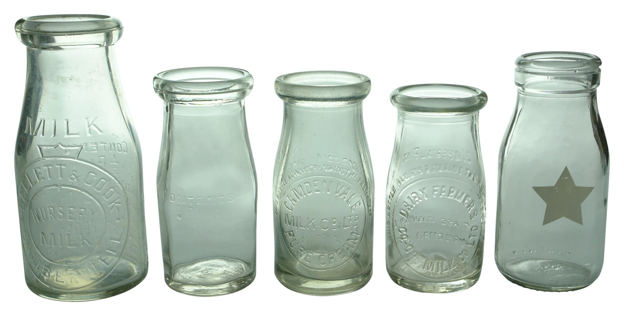 Vintage Milk Bottles