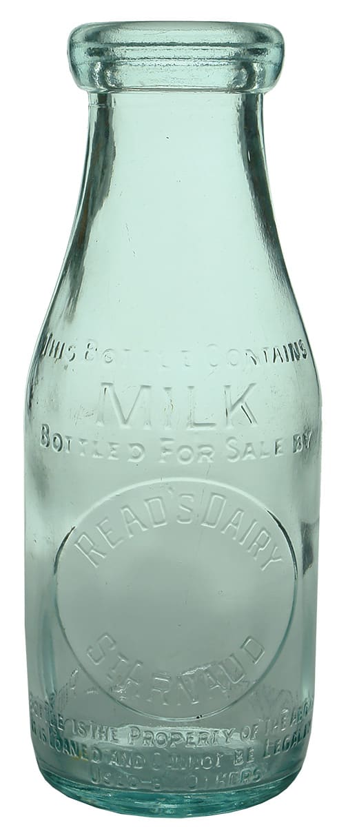 Read's Dairy St Arnaud Vintage Milk Bottle