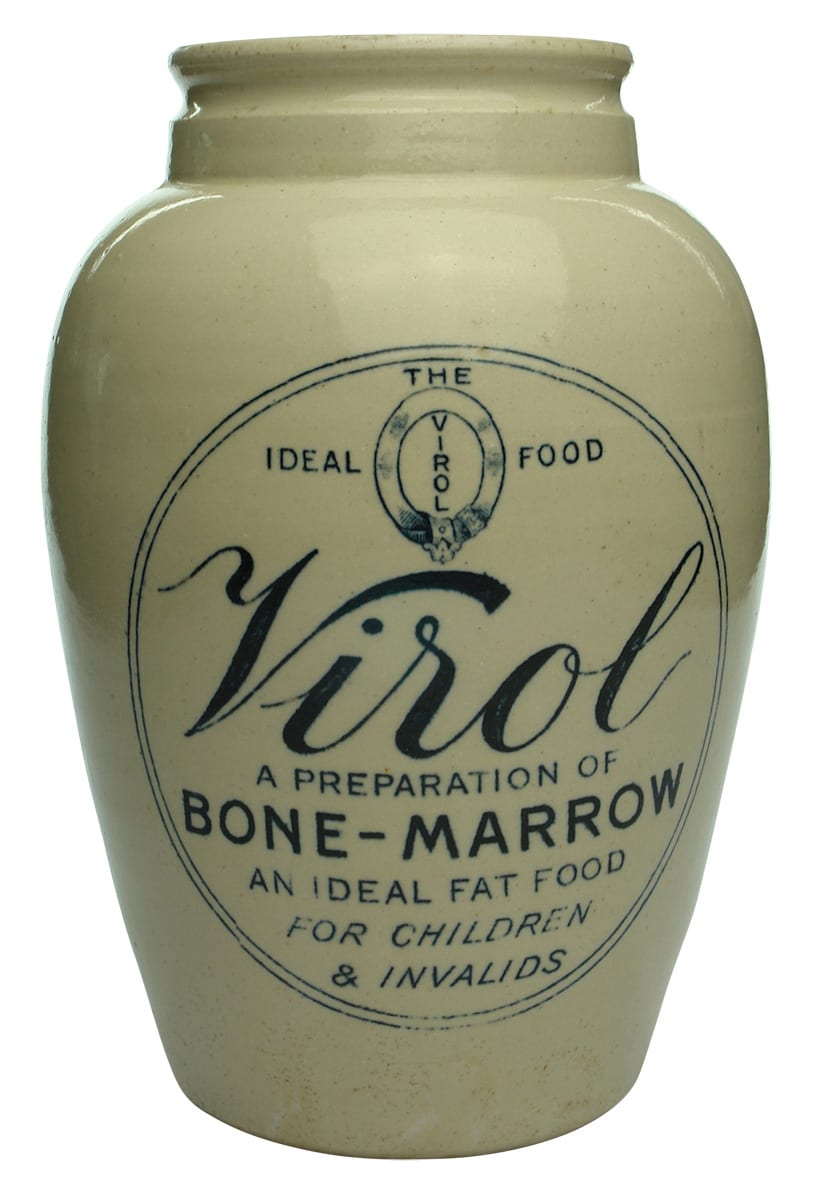 Virol Bone Marrow Stoneware Jar