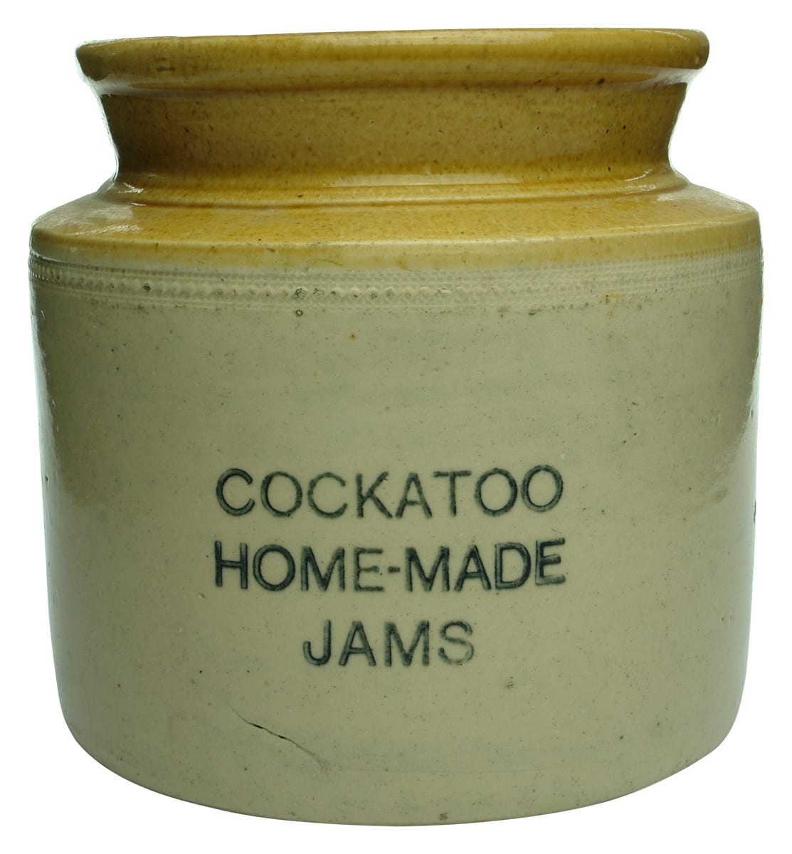 Cockatoo Home Made Jams Stoneware Jar