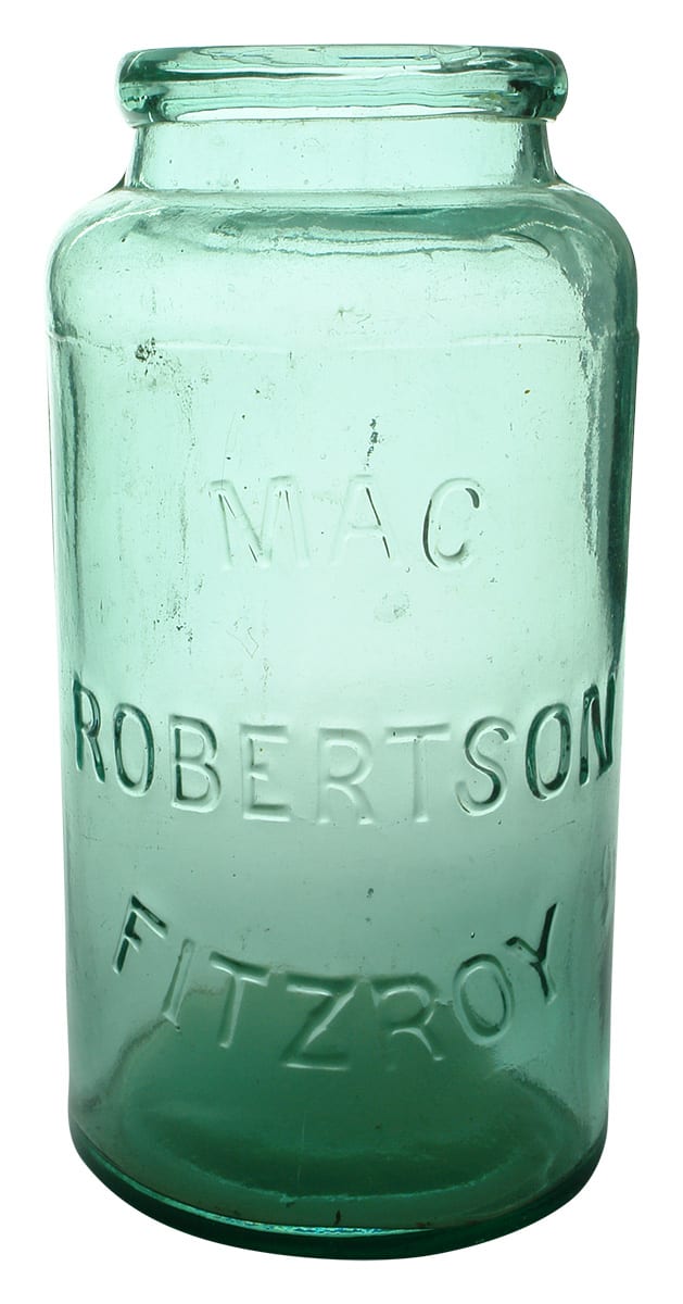 Mac Robertson Fitzroy Glass Lolly Jar