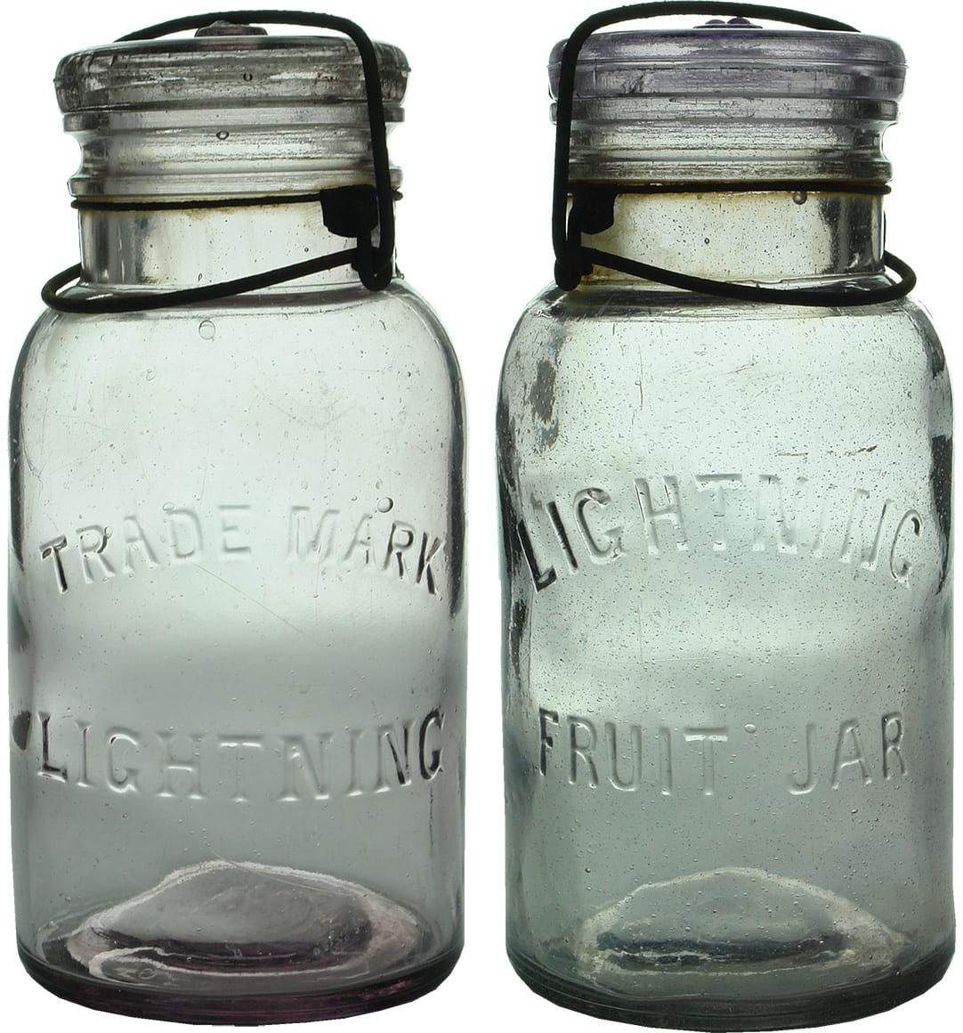 Lightning Fruit Jars Amethyst