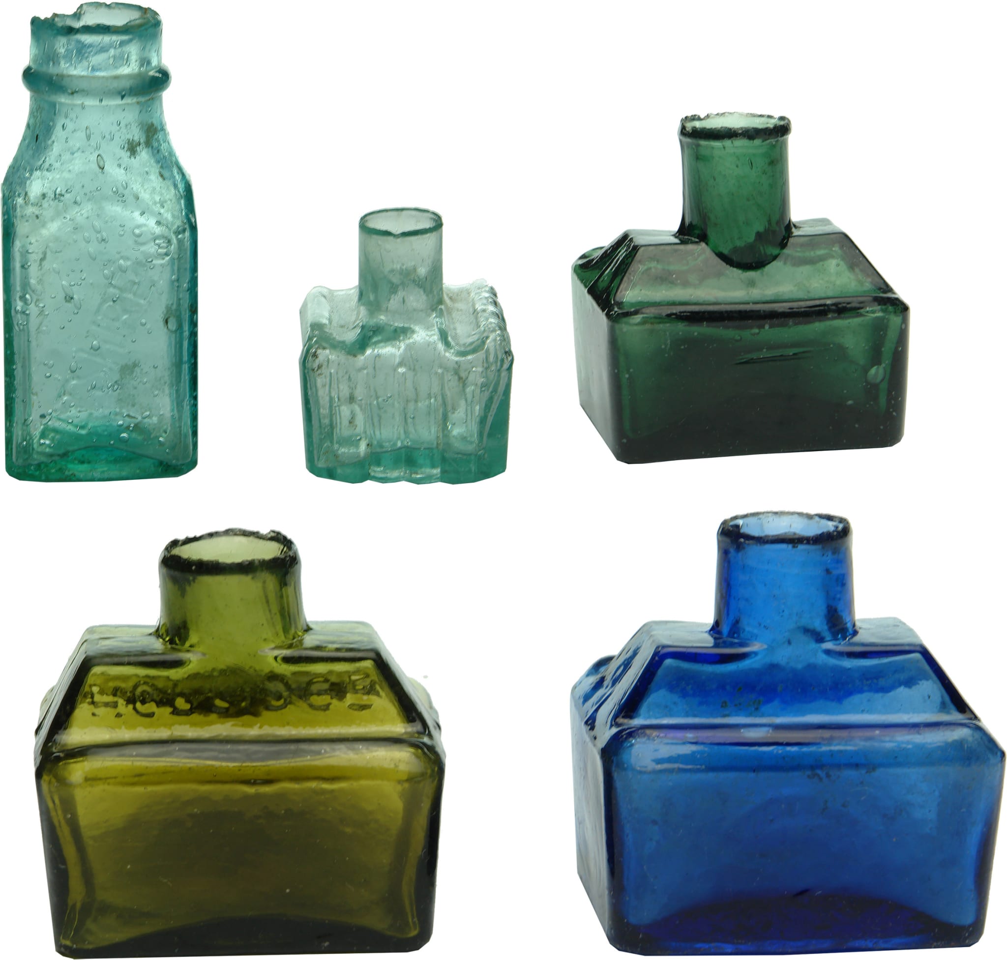 Collection Glass Ink Bottles