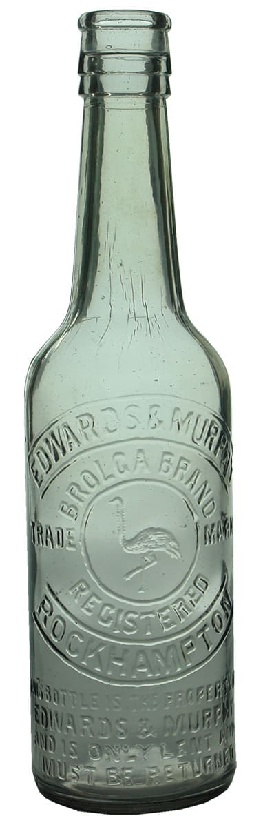 Edwards Murphy Rockhampton Brolga Hot Sauce Bottle