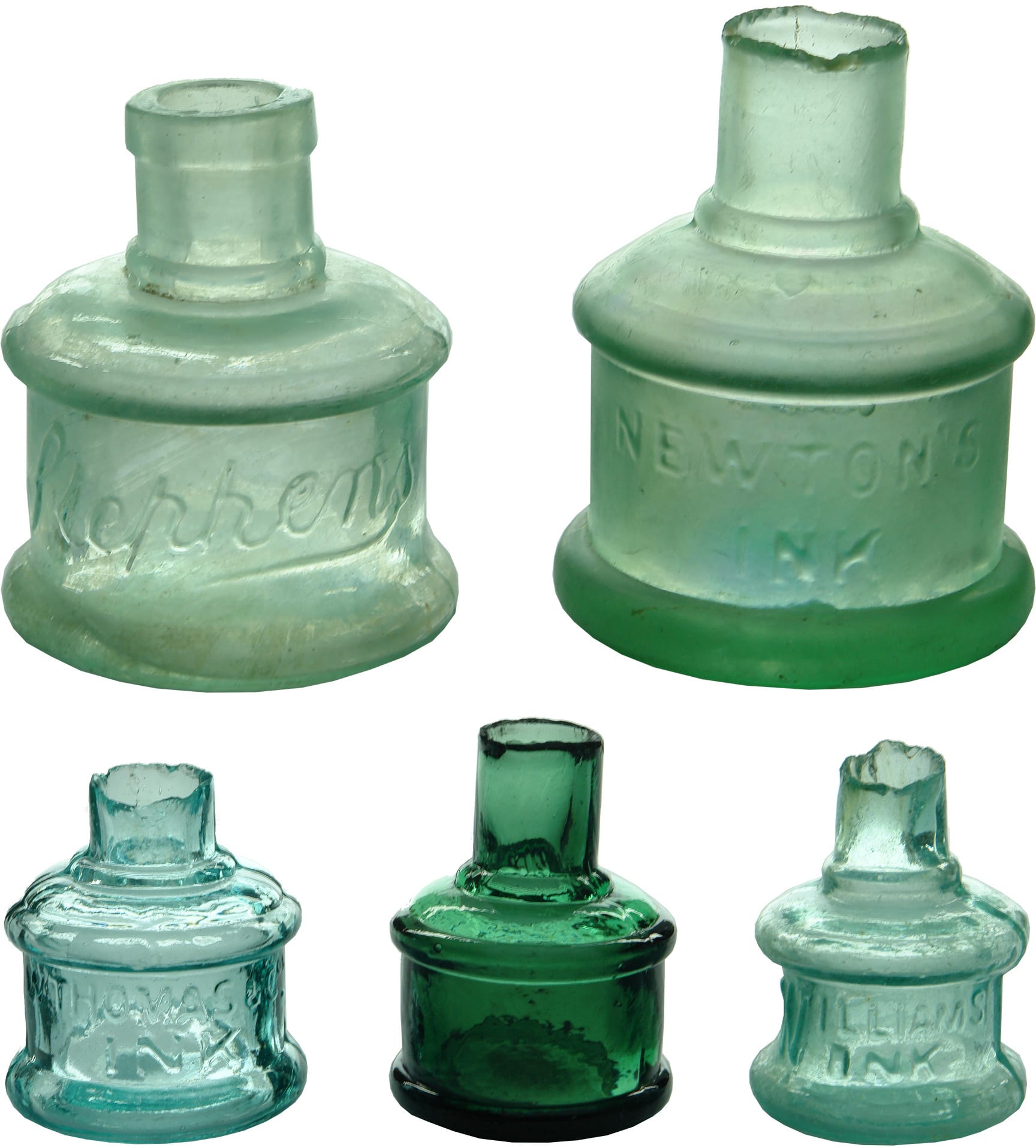 Collection Glass Ink Bottles