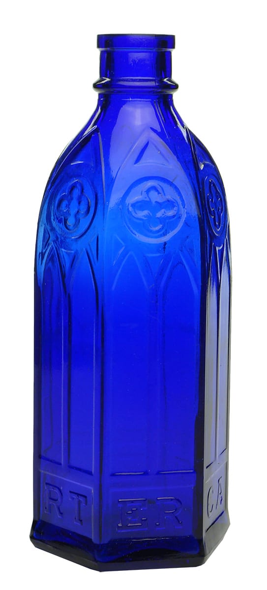 Carter's Cathedral Cobalt Blue Ink Bottle