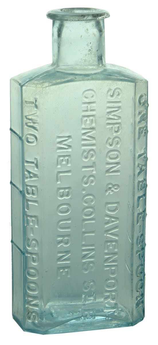 Simpson Davenport Melbourne Chemist Prescription Bottle