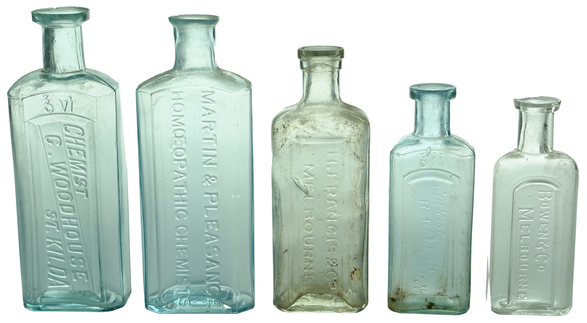 Antique Chemist Medicine Bottles