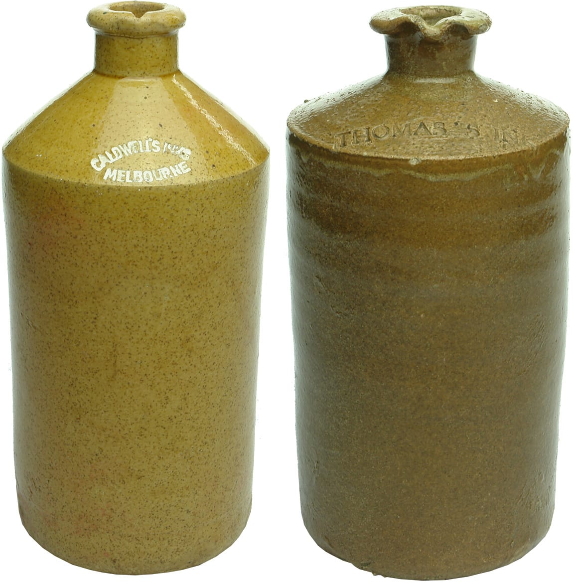 Caldwell's Thomas's Stoneware Ink Bottles