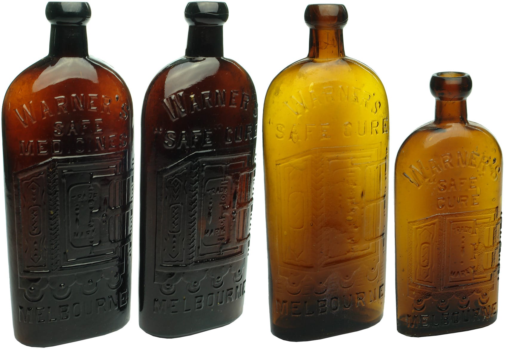 Collection Warner's Safe Cure Antique Bottles