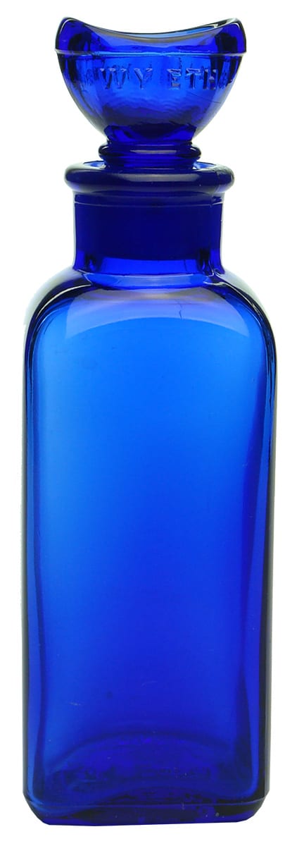 Wyeth Collyrium Cobalt Blue Eye Wash Bottle