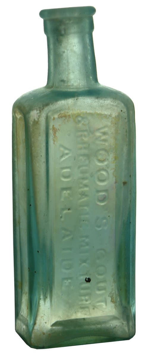 Wood's Gout Rheumatism Adelaide Antique Bottle