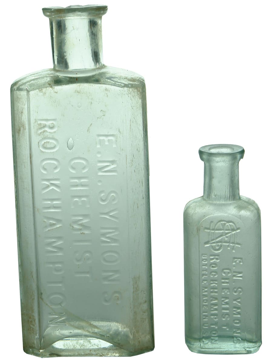 Symons Rockhampton Antique Chemist Bottles