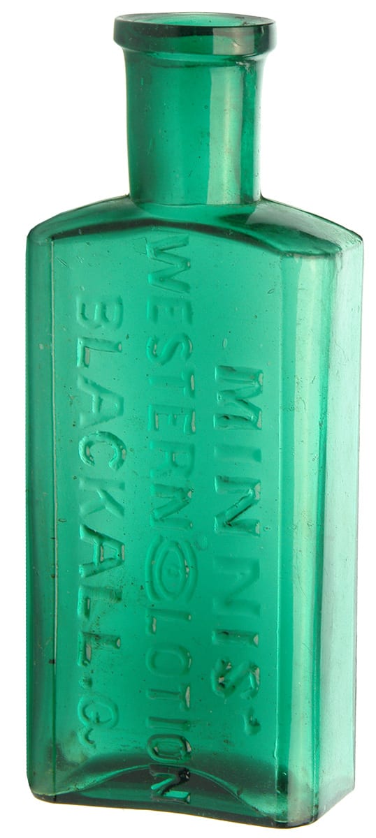 Minnis Western Eye Lotion Blackall Antique Bottle