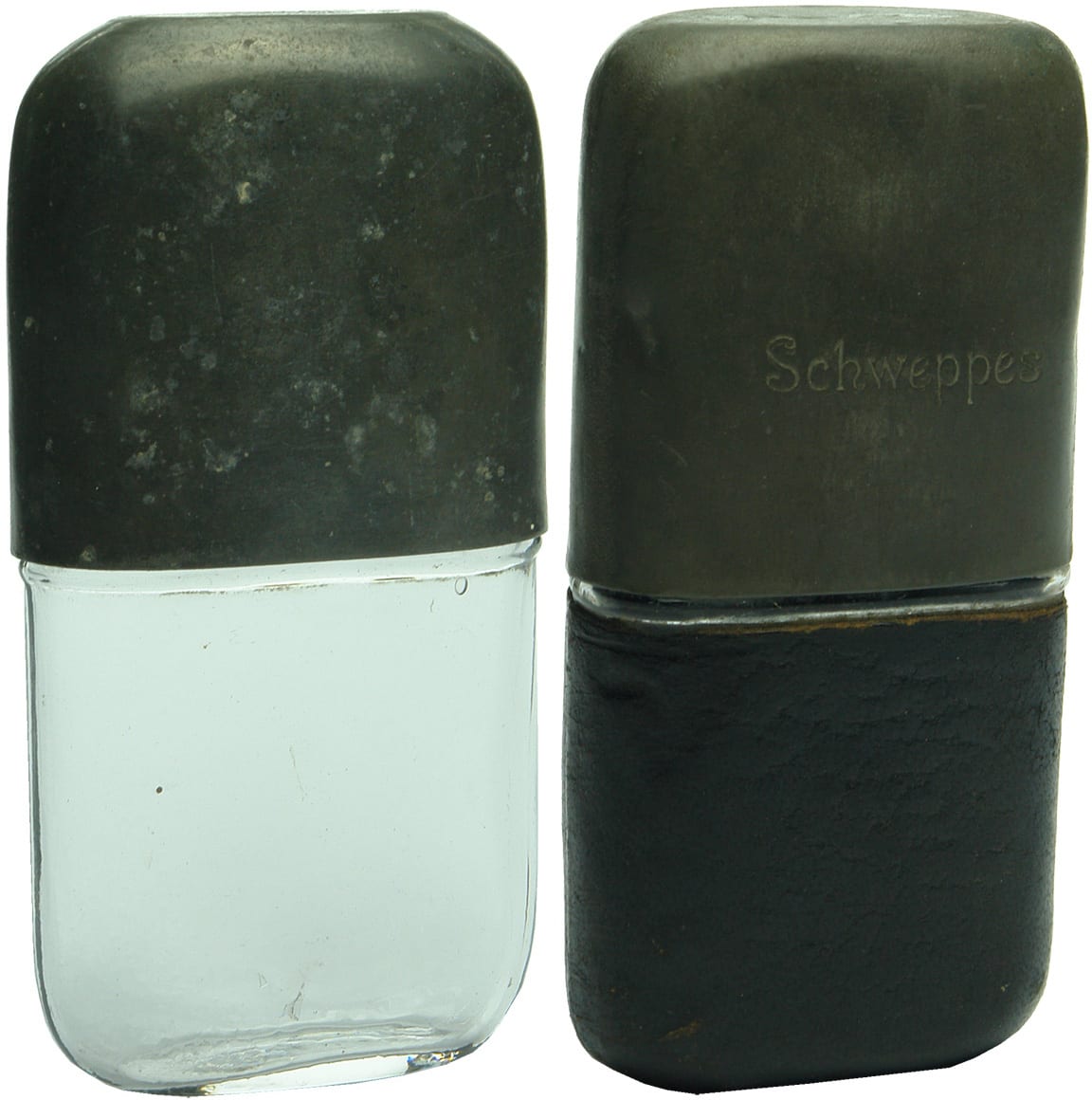 Metal covered Flasks Schweppes