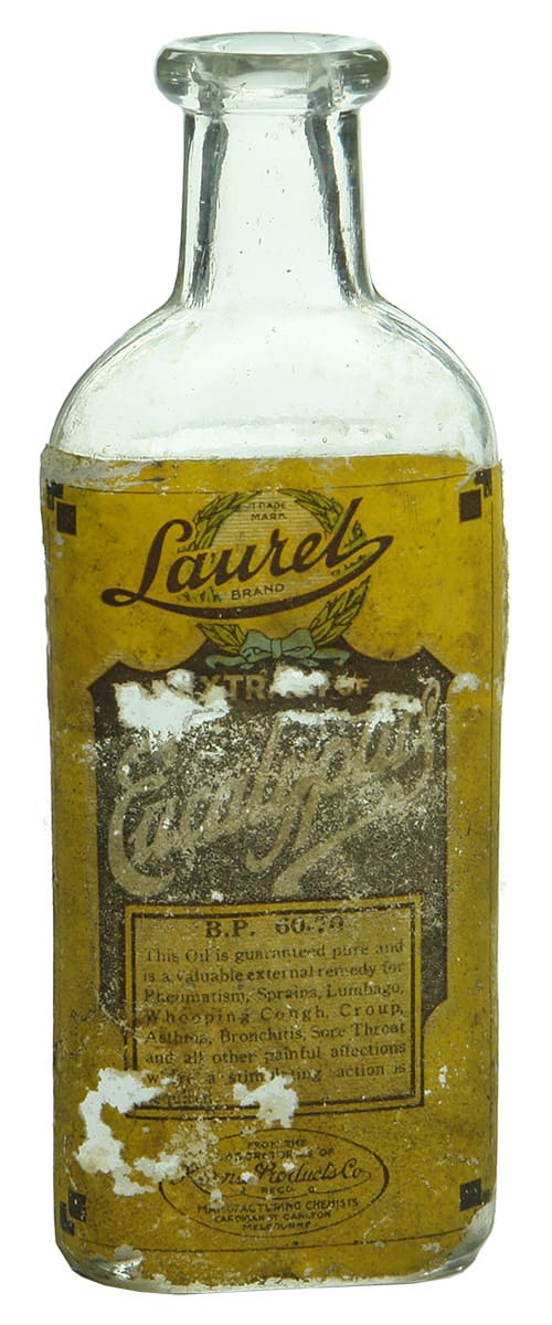 Laurel Products Antique Eucalyptus Oil Bottle