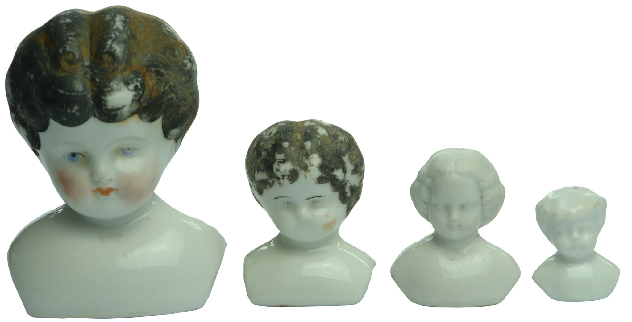 Antique Porcelain Dolls Heads