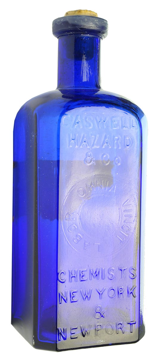 Caswell Hazard New York Newport Cobalt Blue Bottle