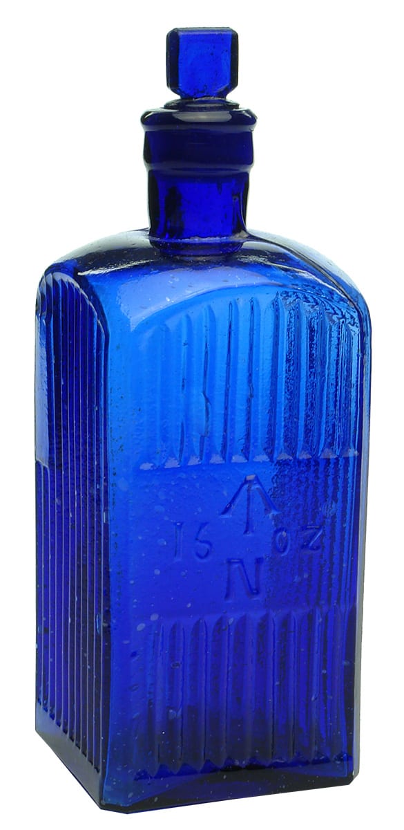 Admiralty Cobalt Blue Poison Bottle