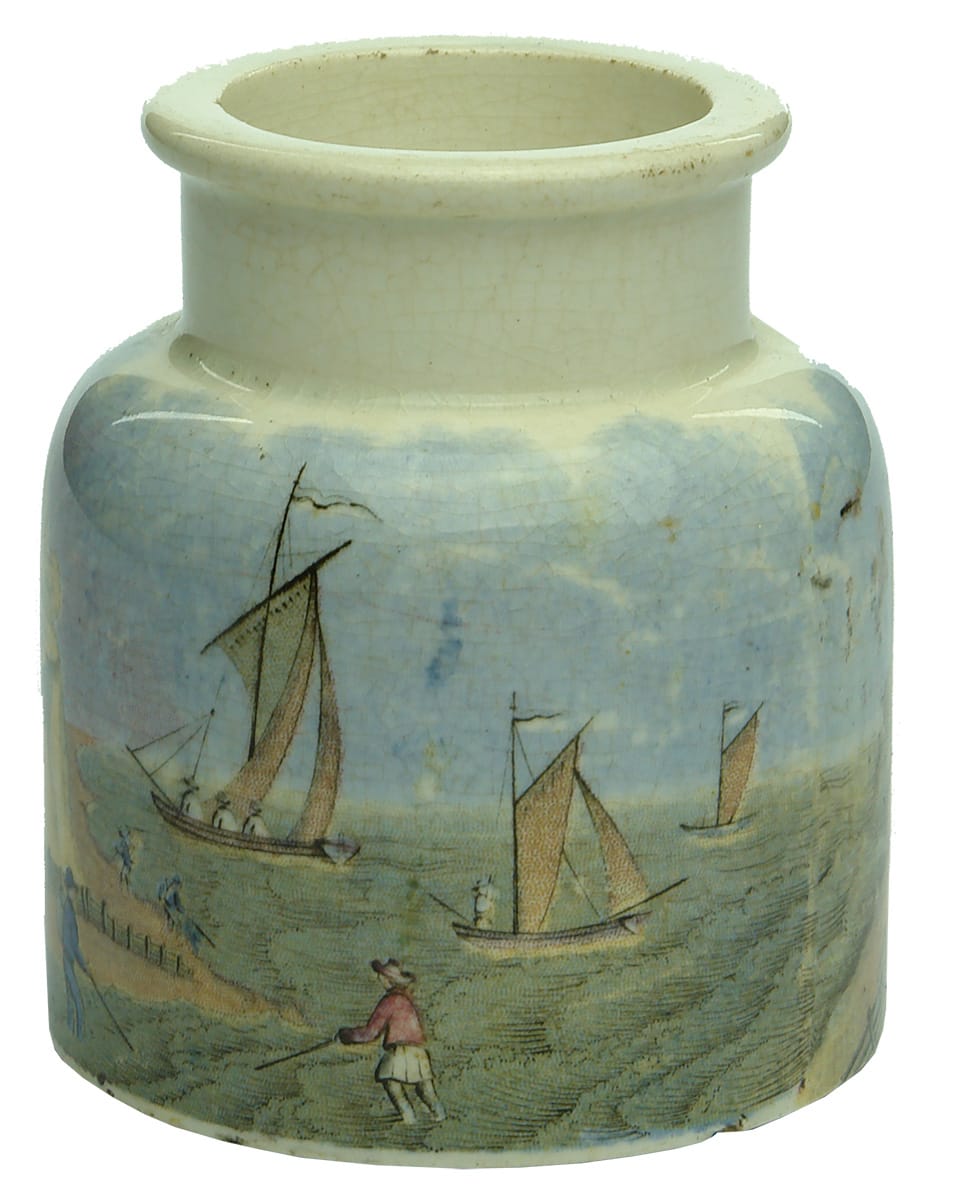 Pegwell Bay Antique Prattware Jar