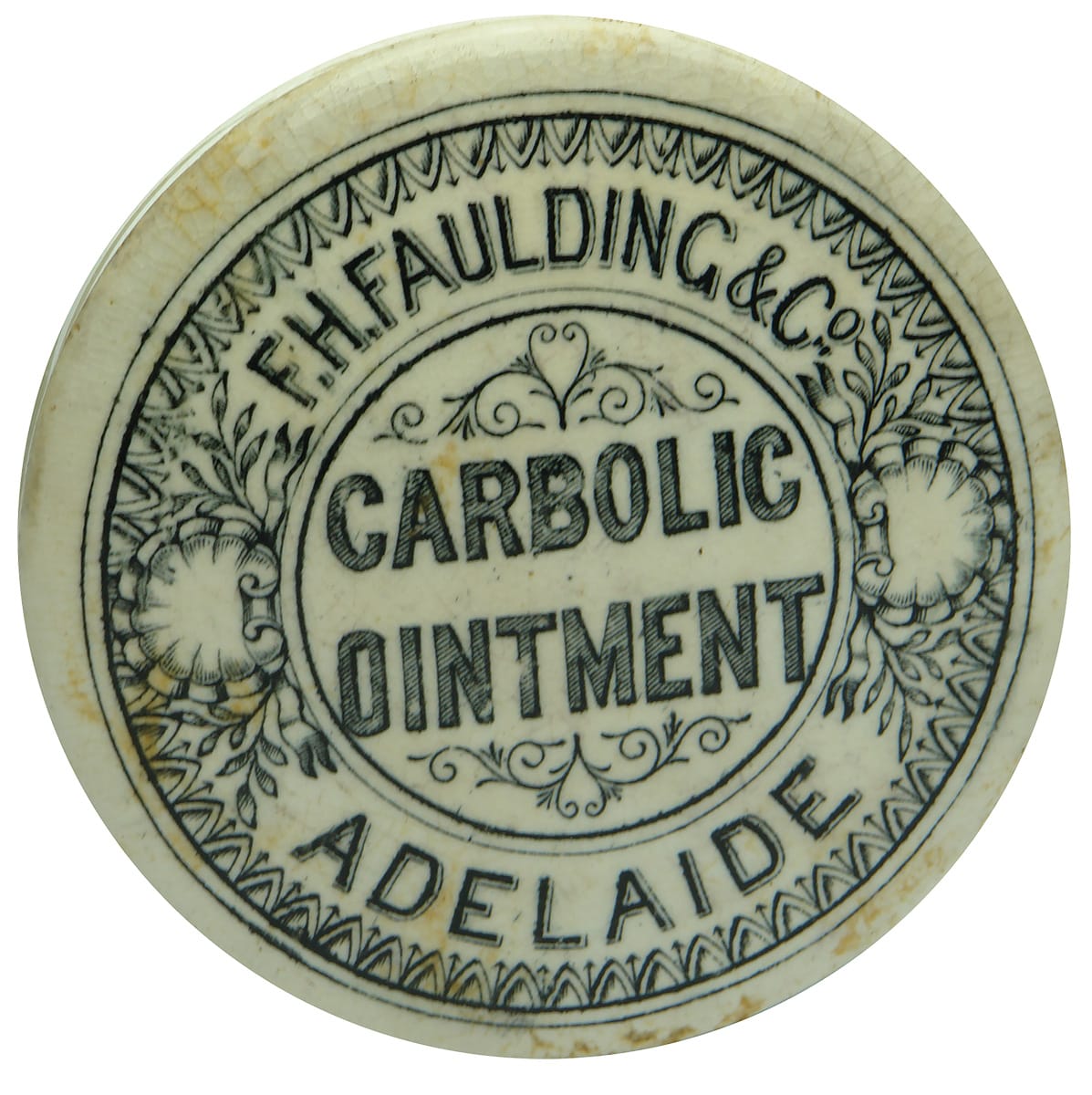 Faulding Carbolic Ointment Adelaide Pot Lid