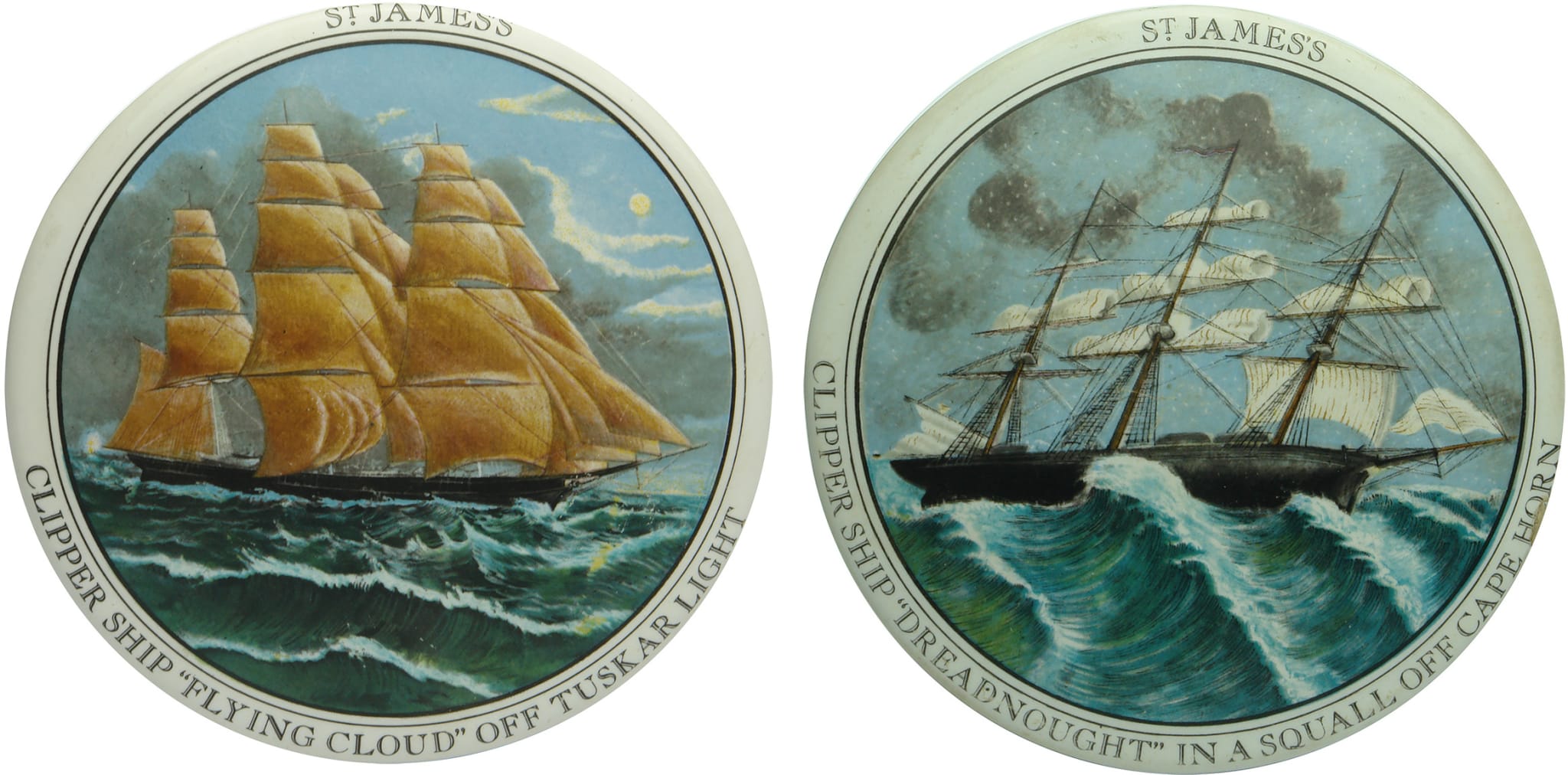 St James Relish Clipper Ships Pot Lids