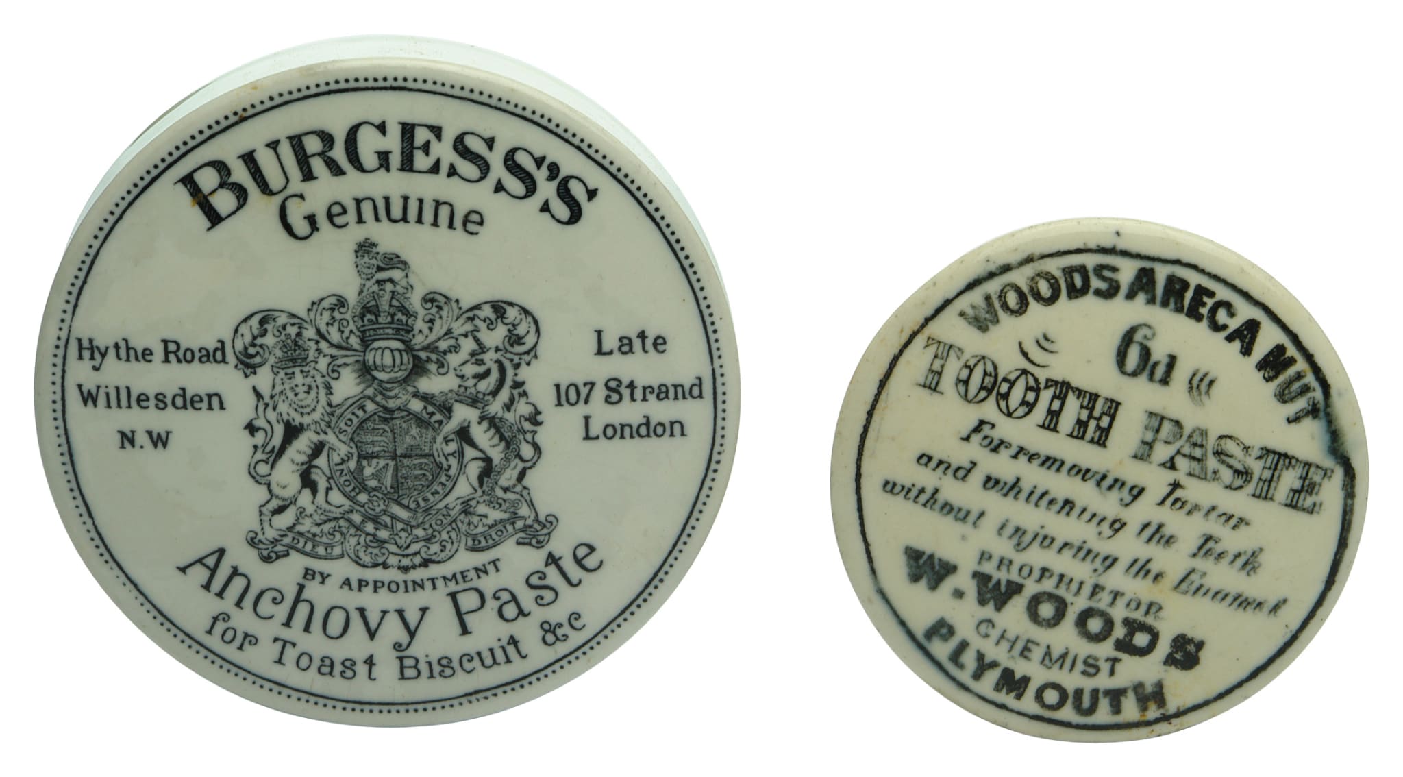 Burgess Woods Antique Pot Lids