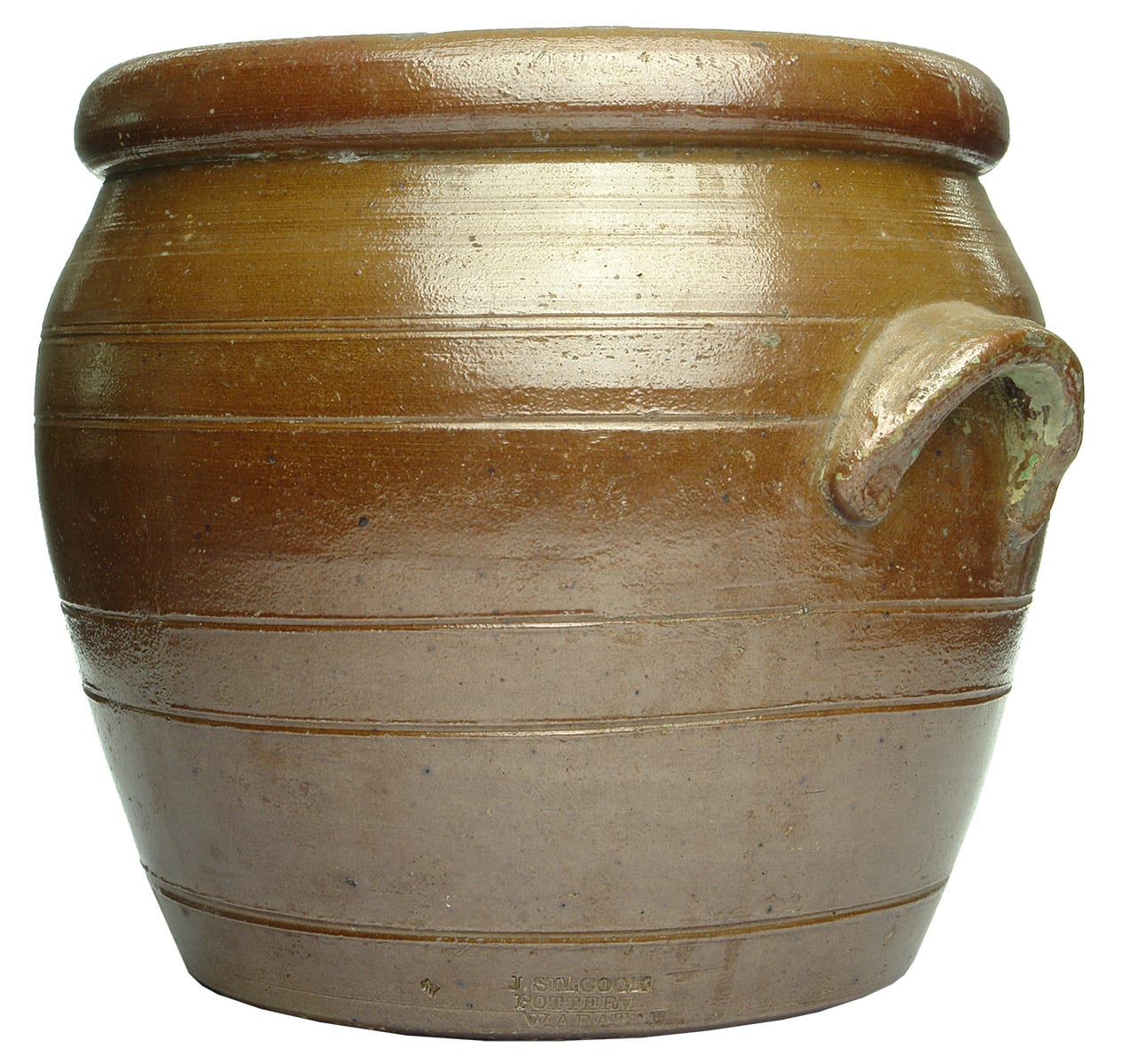 Silcock Pottery Waratah Salt Glaze Crock