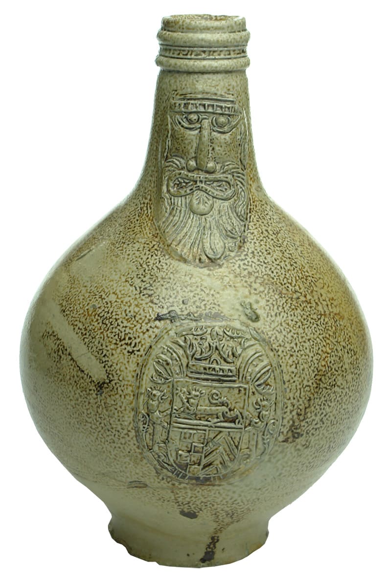 Bellarmine Bartmann Jug Stoneware Bearded Face Cartouche