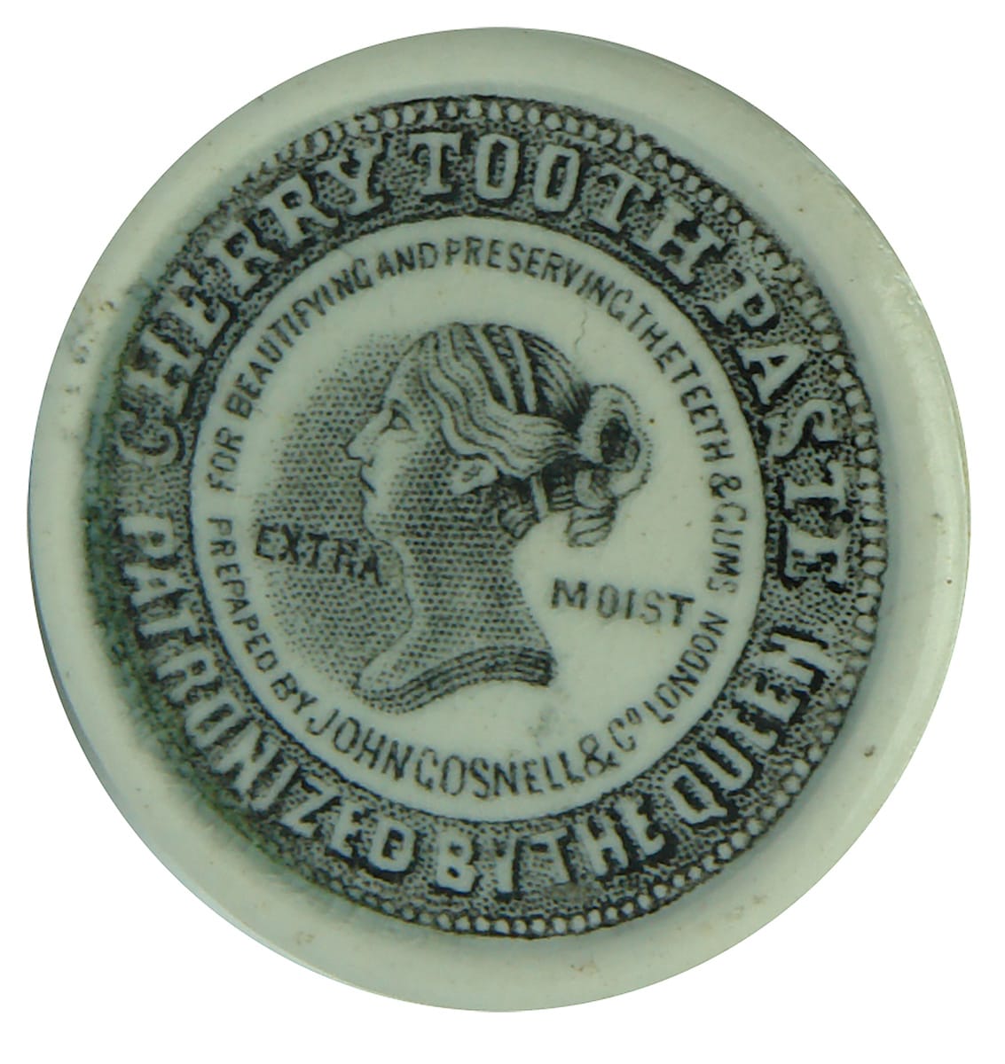 Miniature Queen's Head Gosnell Pot Lid