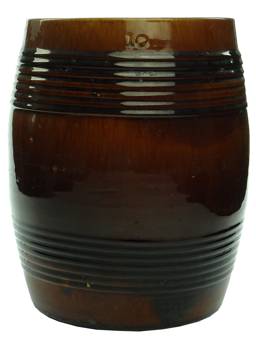 Lithgow Pottery unmarked Stoneware Barrel