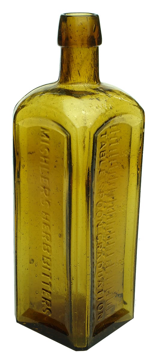 Hartman Mishler's Herb Bitters Antique Bottle